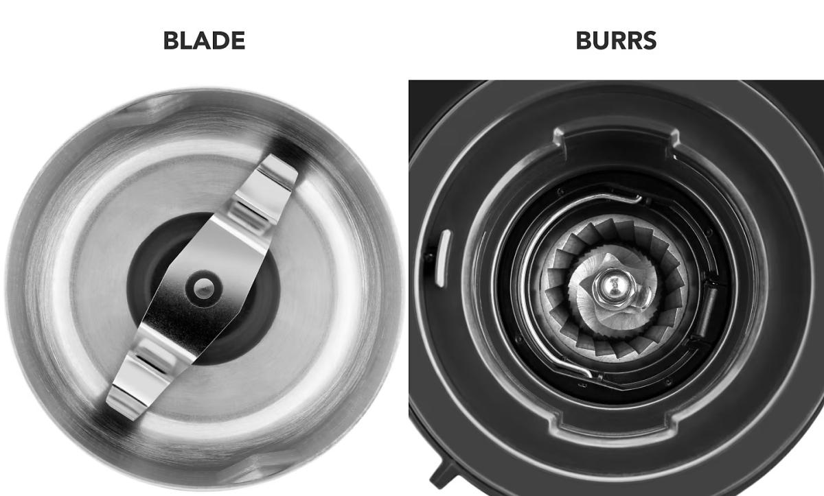 So sánh máy xay cà phê lưỡi đĩa burr và máy xay cà phê lưỡi dao blade