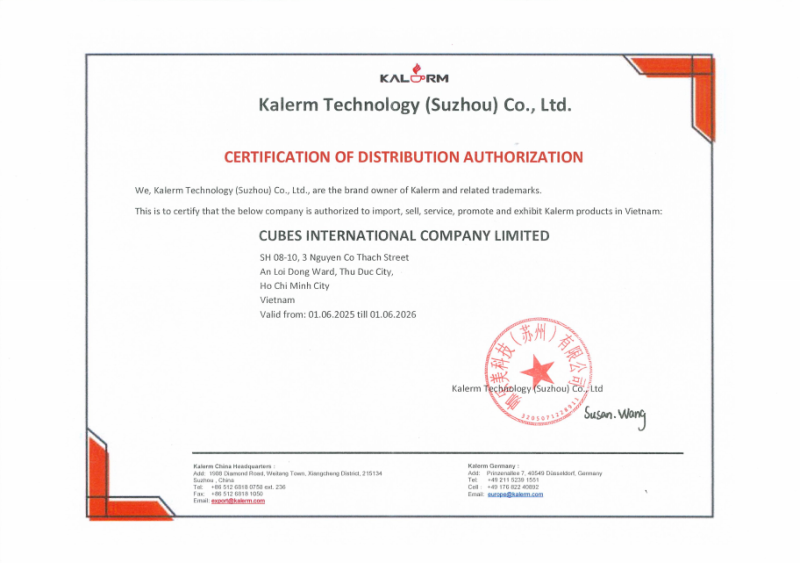 Kalerm Authorized Distribution Letter