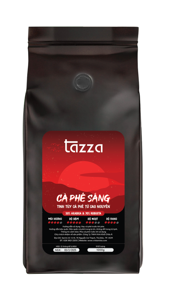 Cà phê Tazza Sáng (70%Ro & 30%Ara)