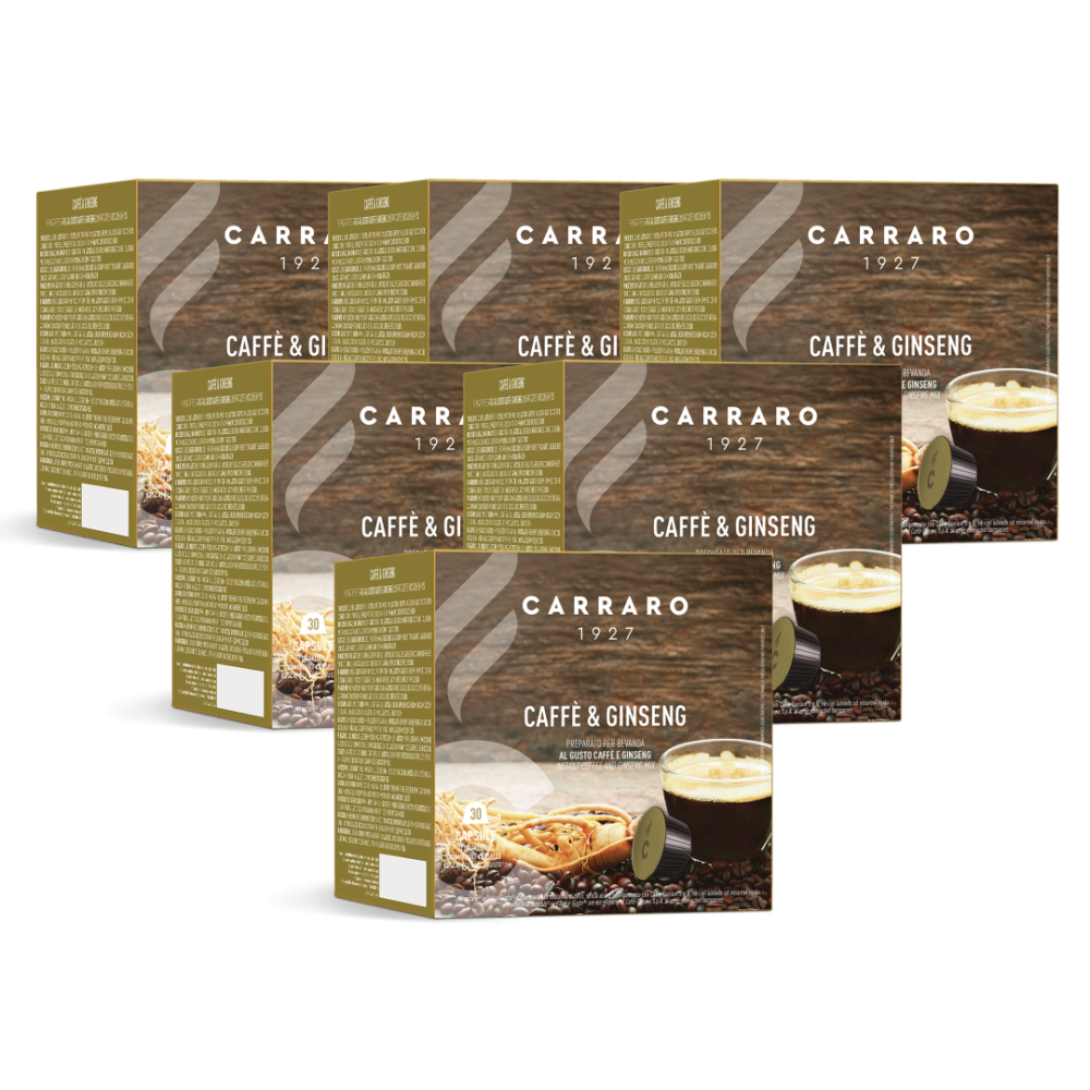 Cà phê viên nén Carraro Dolce Gusto Caffe and Ginseng (16 viên)Combo 6