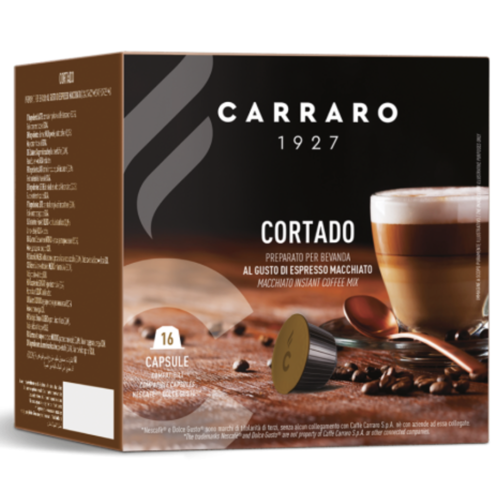 Cà phê viên nén Dolce Gusto - Carraro Cortado - 16 viên