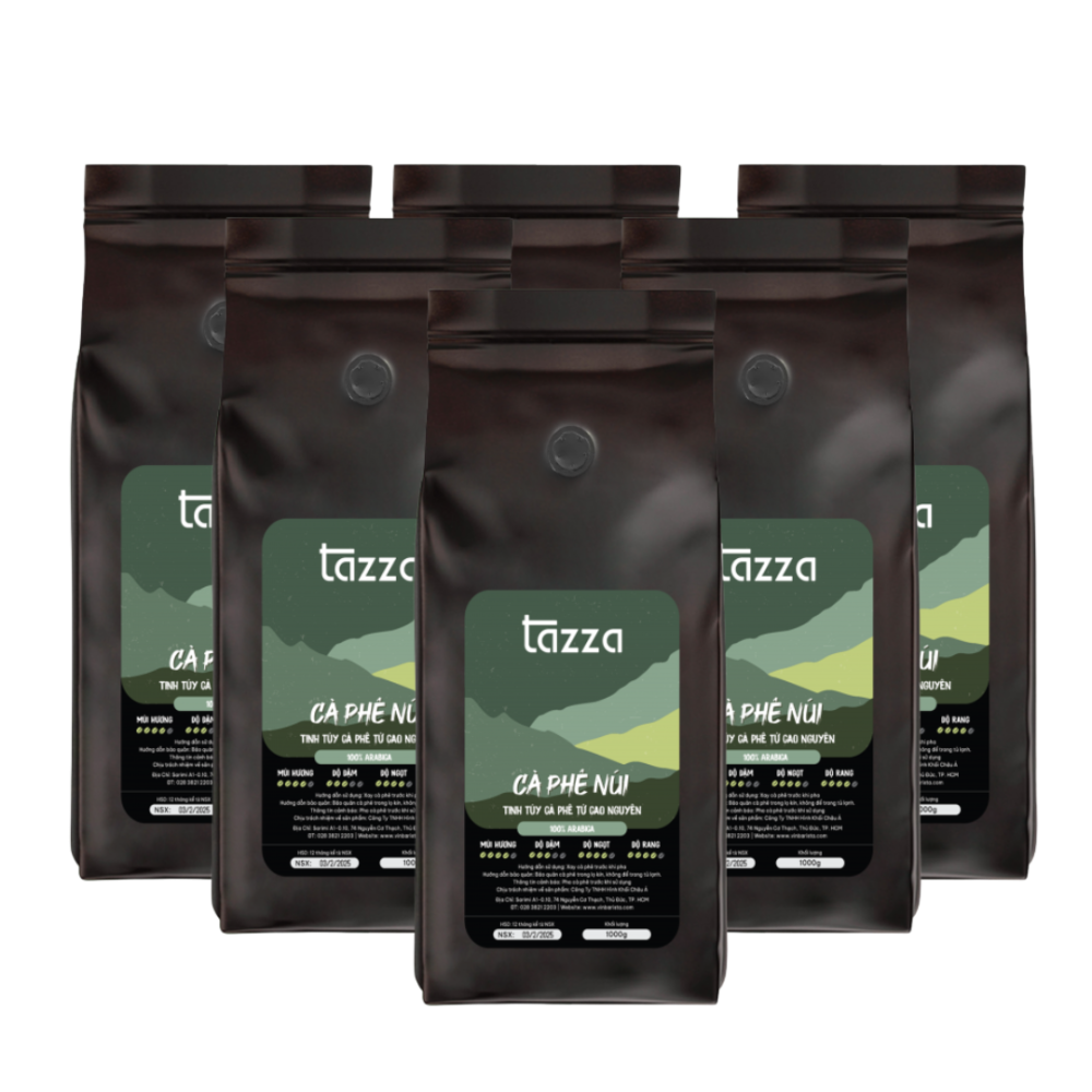 Cà phê Tazza Núi (100%Ara)Combo 6