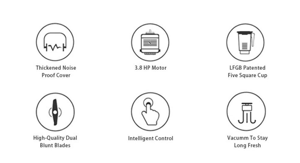 Máy xay sinh tố công nghiệp LEHEHE E8DMLHE8D000